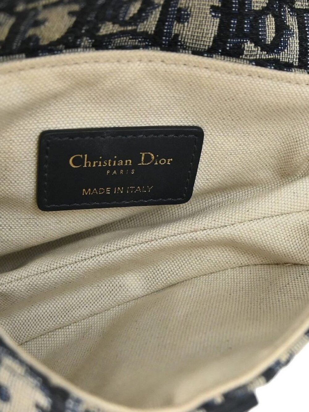 Christian Dior Navy Trotter Oblique Mini Saddle 2way Handbag 05-RU-1118 187711 - Picture 9 of 16
